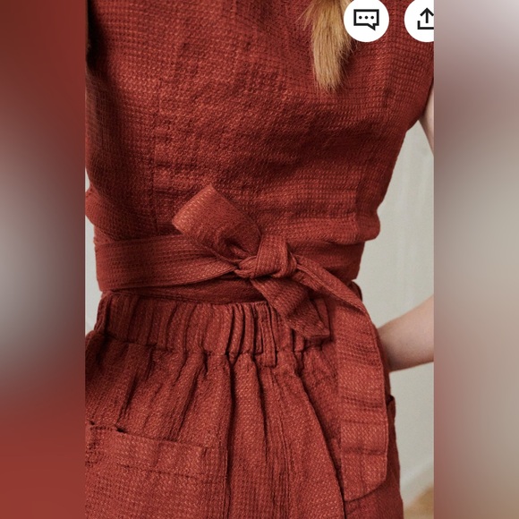 Soja terracotta, linen, wrap waffle top - Picture 2 of 6